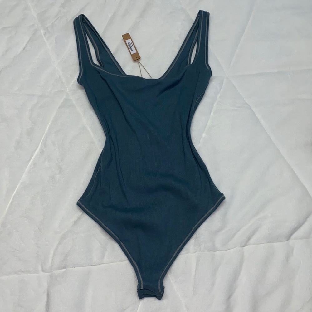 Skims Cotton Ribbed Bodysuit